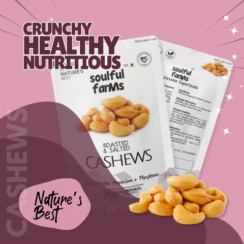 Premium Roasted & Salted Cashews | 100% Natural, Crunchy & Rich in Protein | 150g Pack