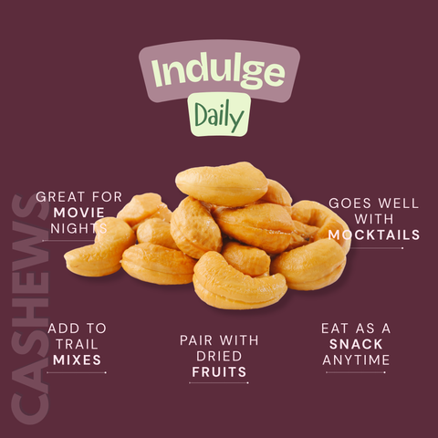 Premium Roasted & Salted Cashews | 100% Natural, Crunchy & Rich in Protein | 150g Pack